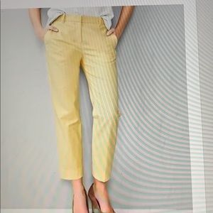 🌼 Gap Tailored Yellow Capris Crop Pants 6